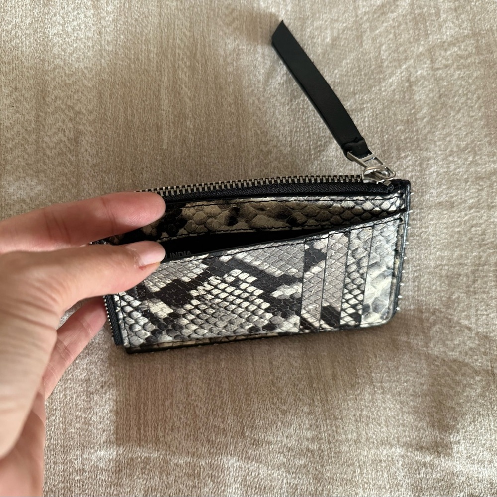 Zadig&Voltaire Leather Snakeskin Pattern wallet/Card Holder like new - Picture 7 of 8